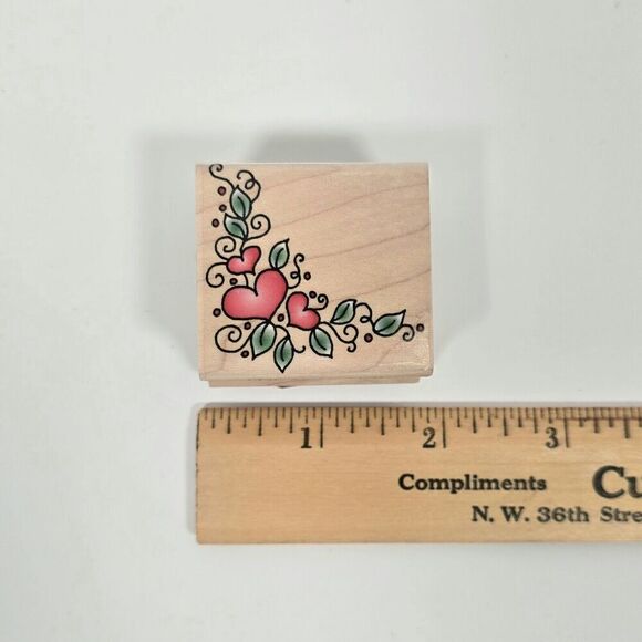 Lot of 9 Rubber Stamps Wood Mounted Mixed Themes Arts And‎ Crafts - Picture 12 of 16